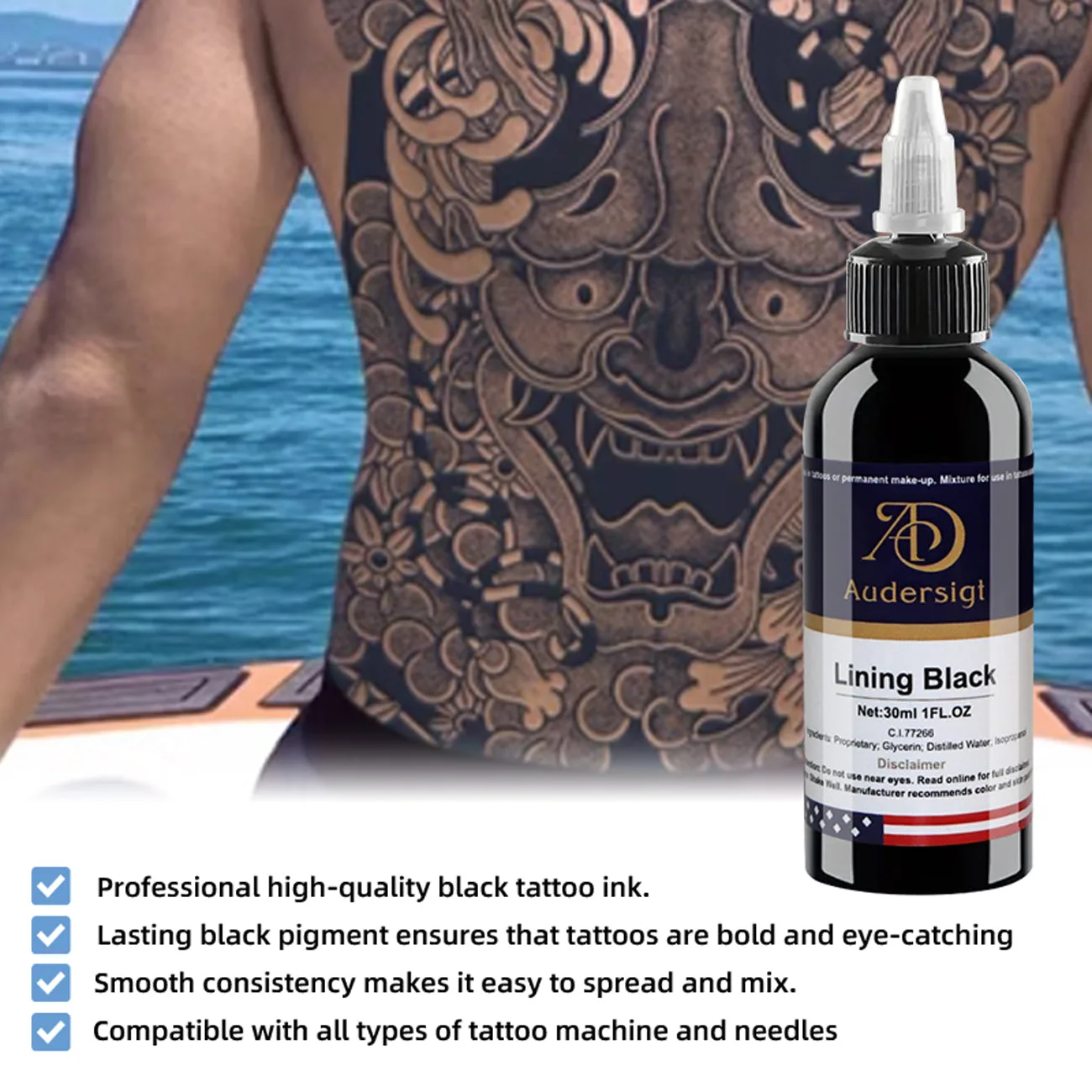 1.01 oz inchiostro professionale per tatuaggio - immagine 3