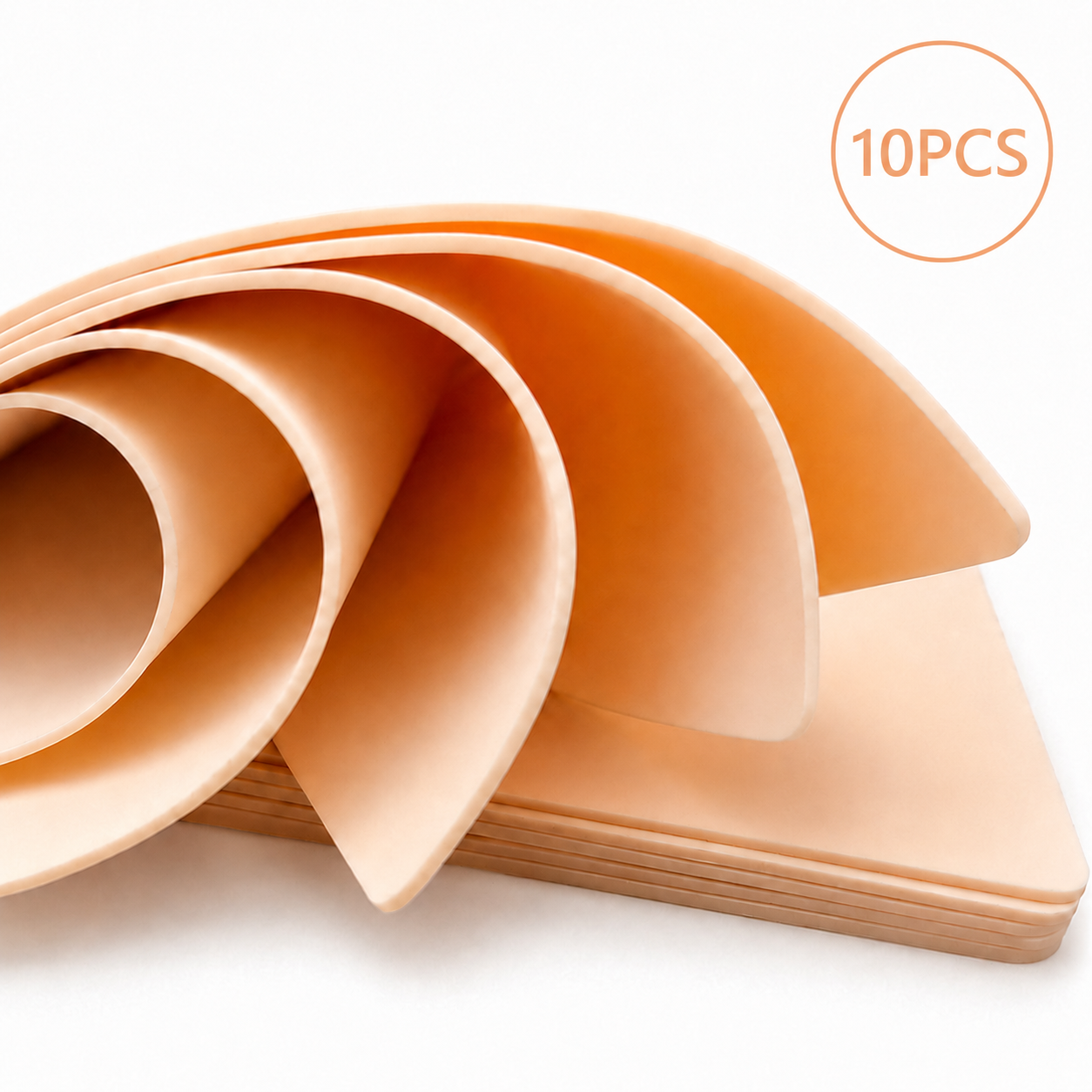 10-Pack Silicone Tattoo Practice Skin — 1.3mm, 20.7 × 14.7cm — product overview