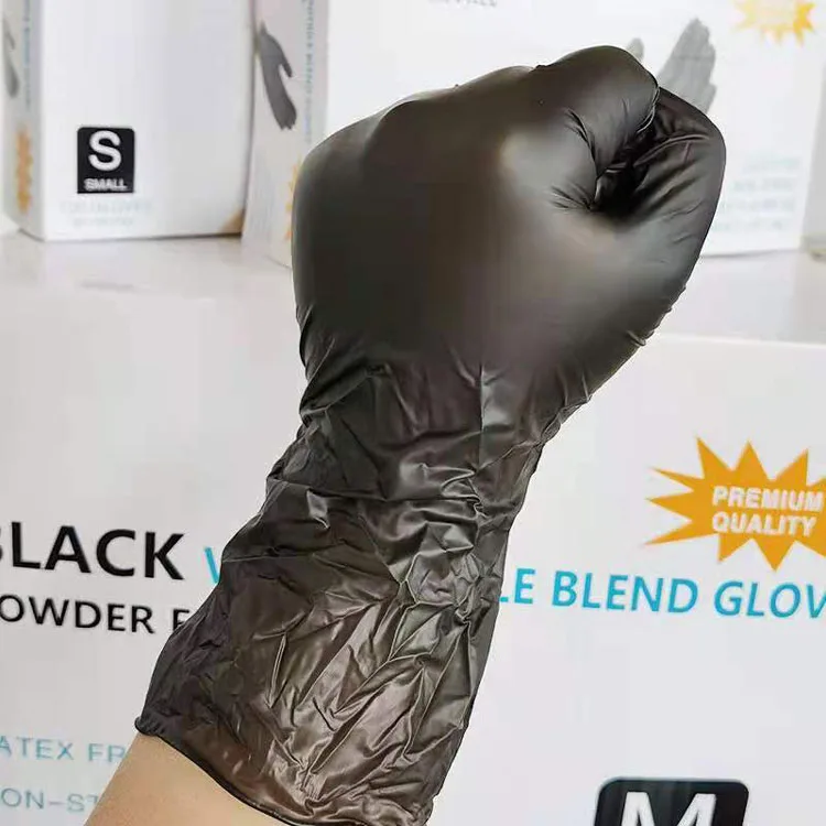 100 schwarze Einweg-Nitrilhandschuhe - Bild 3
