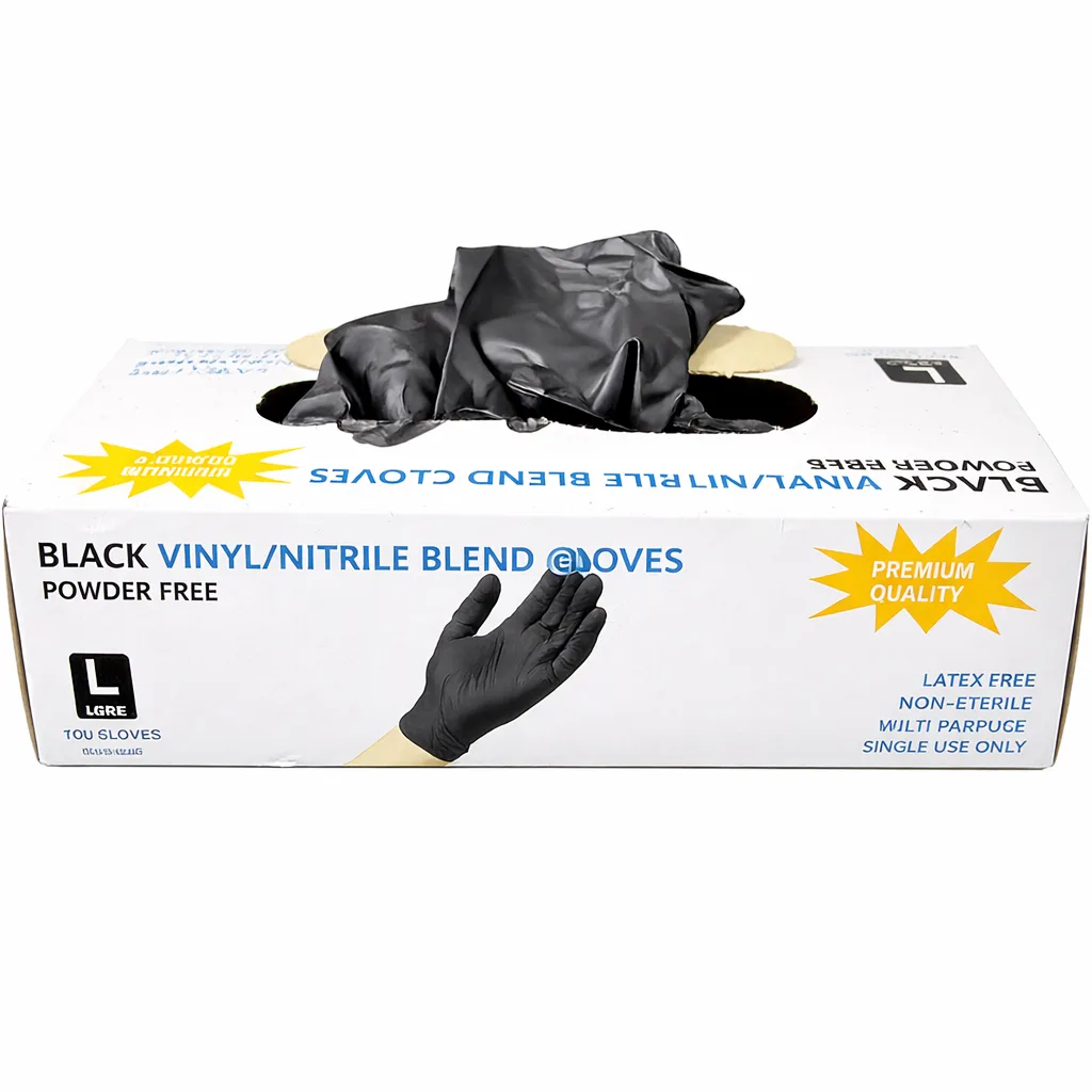 100 schwarze Einweg-Nitrilhandschuhe - Bild 4