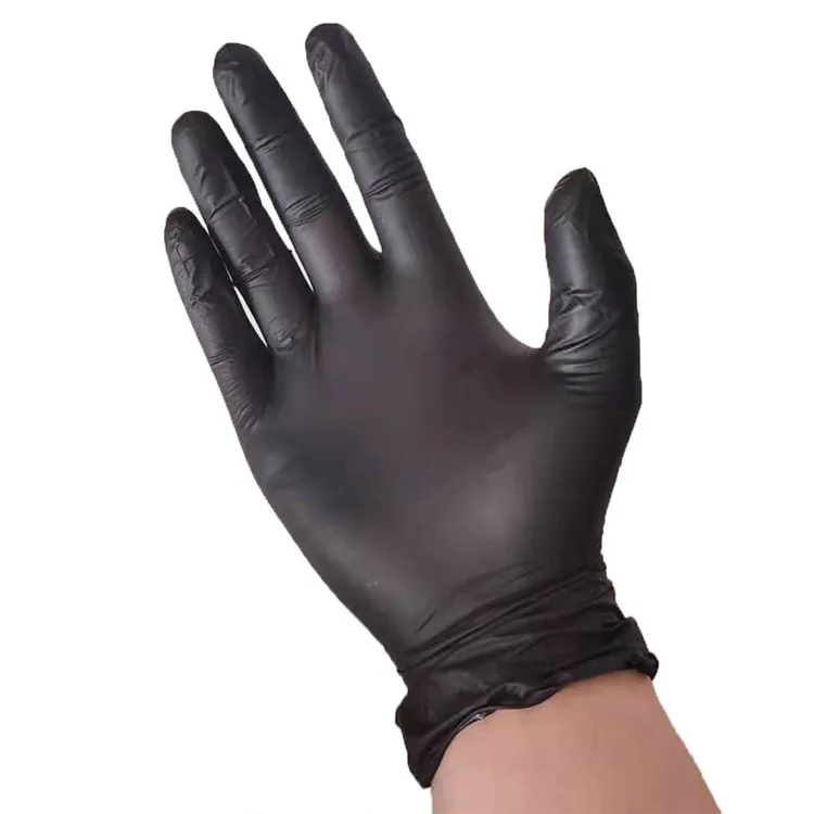 100 schwarze Einweg-Nitrilhandschuhe - Bild 5