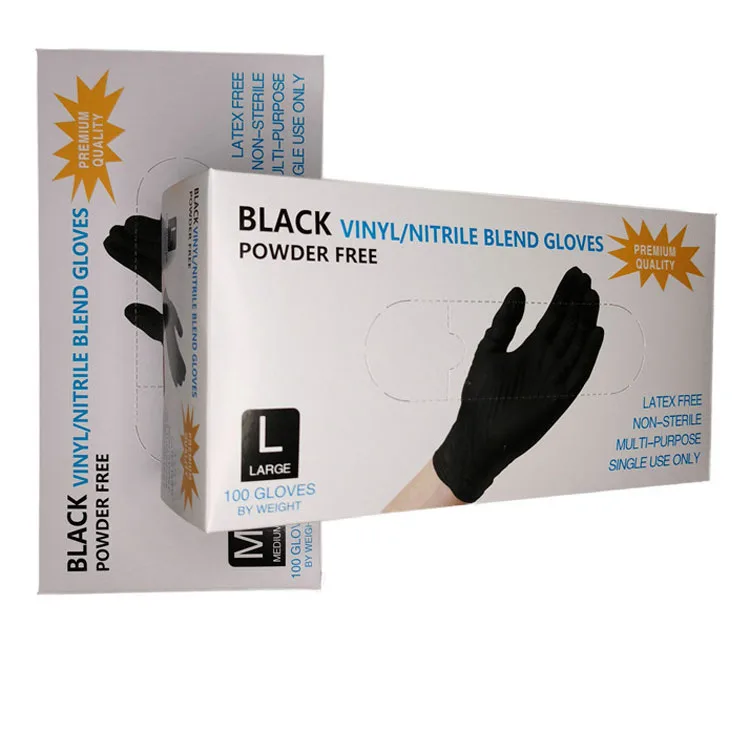 100 schwarze Einweg-Nitrilhandschuhe - Bild 8