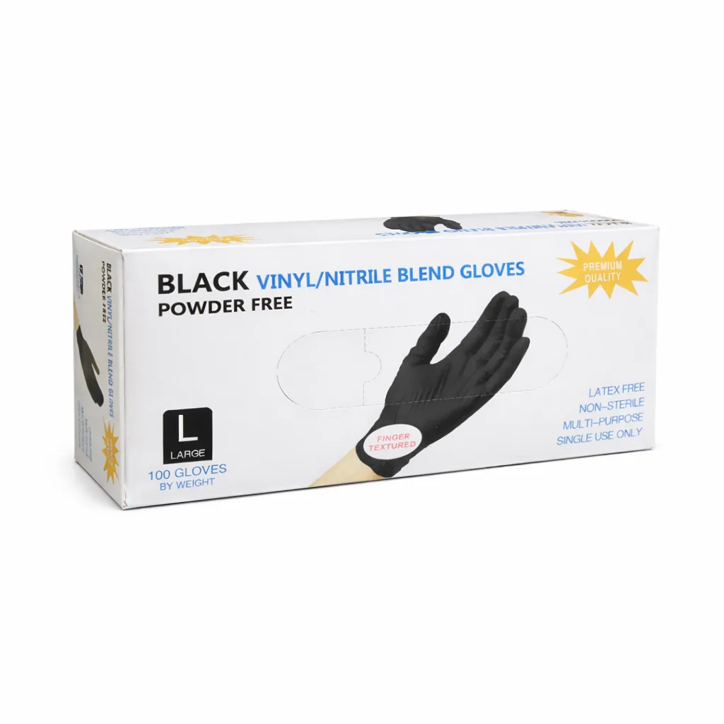 100 schwarze Einweg-Nitrilhandschuhe - Bild 9