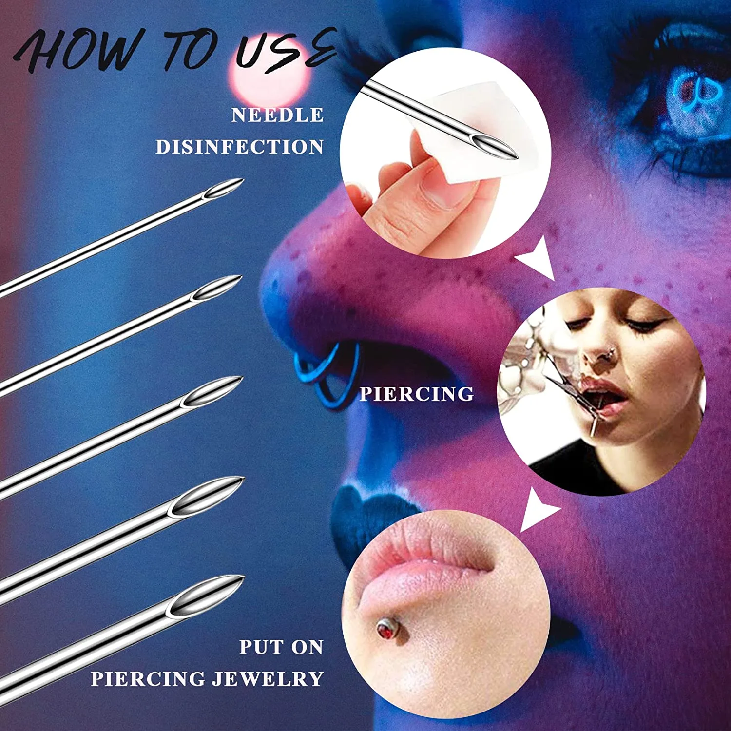 100 fornitura piercing professionale - immagine 7