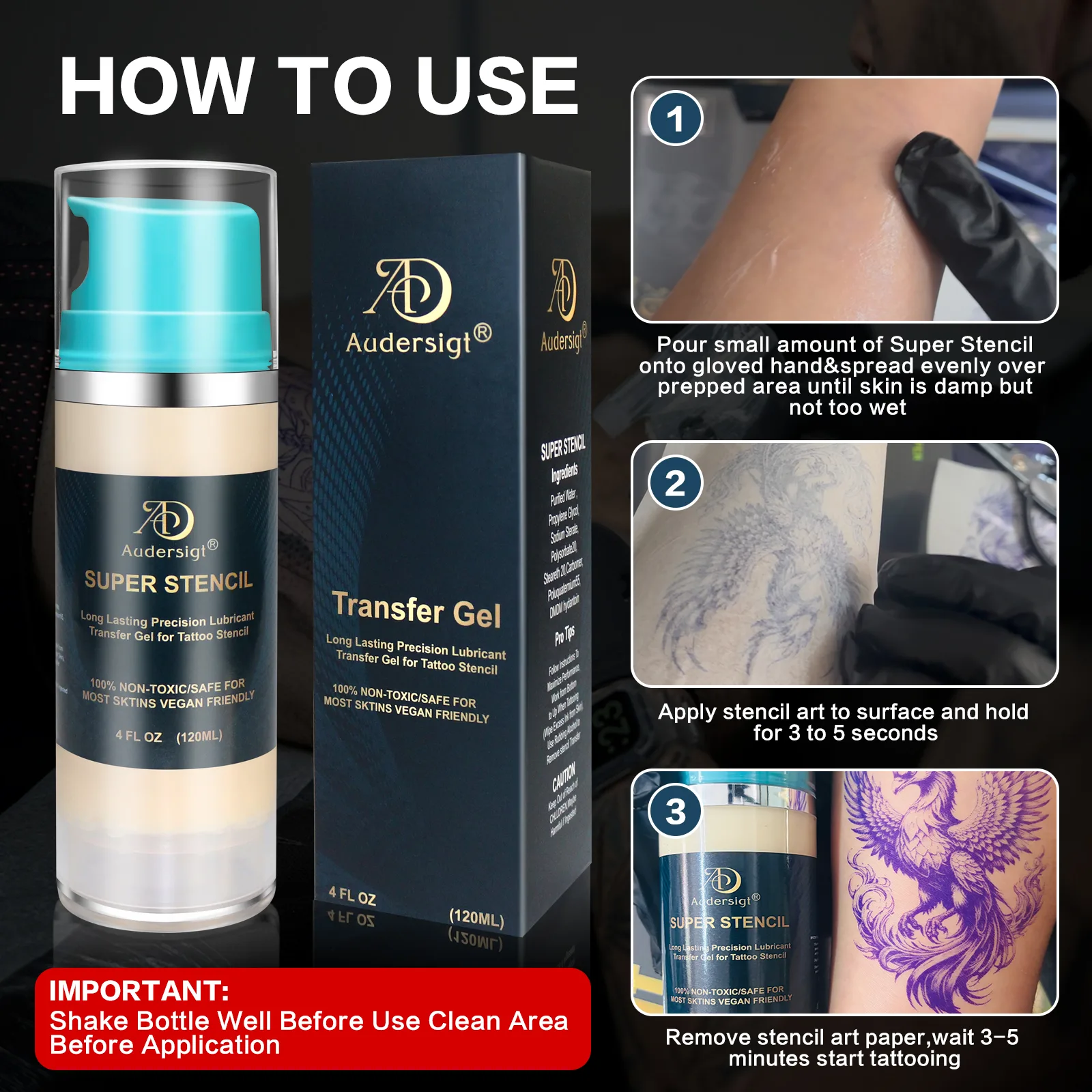 120ml Tattoo Stencil Transfer Gel - image 3