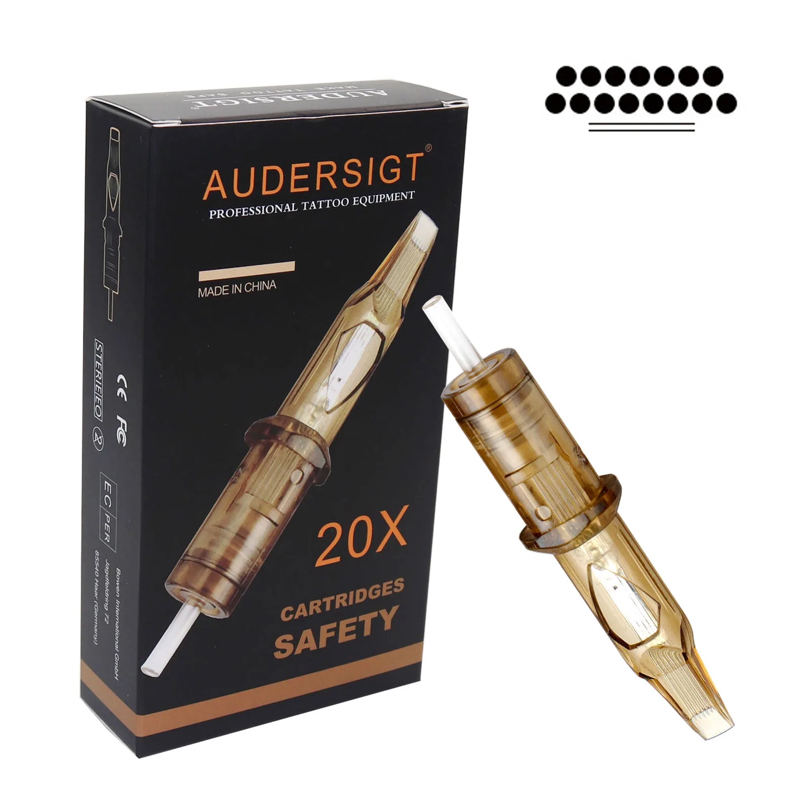 Audersigt 安全系列 M1 交织排针纹身针盒 - 图片 2