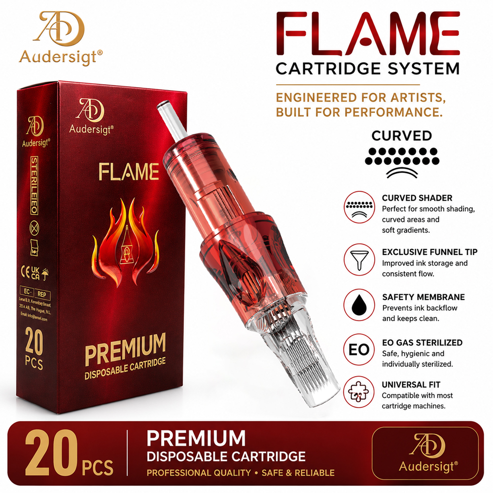 Flame Curved Magnum Tattoo Cartridges