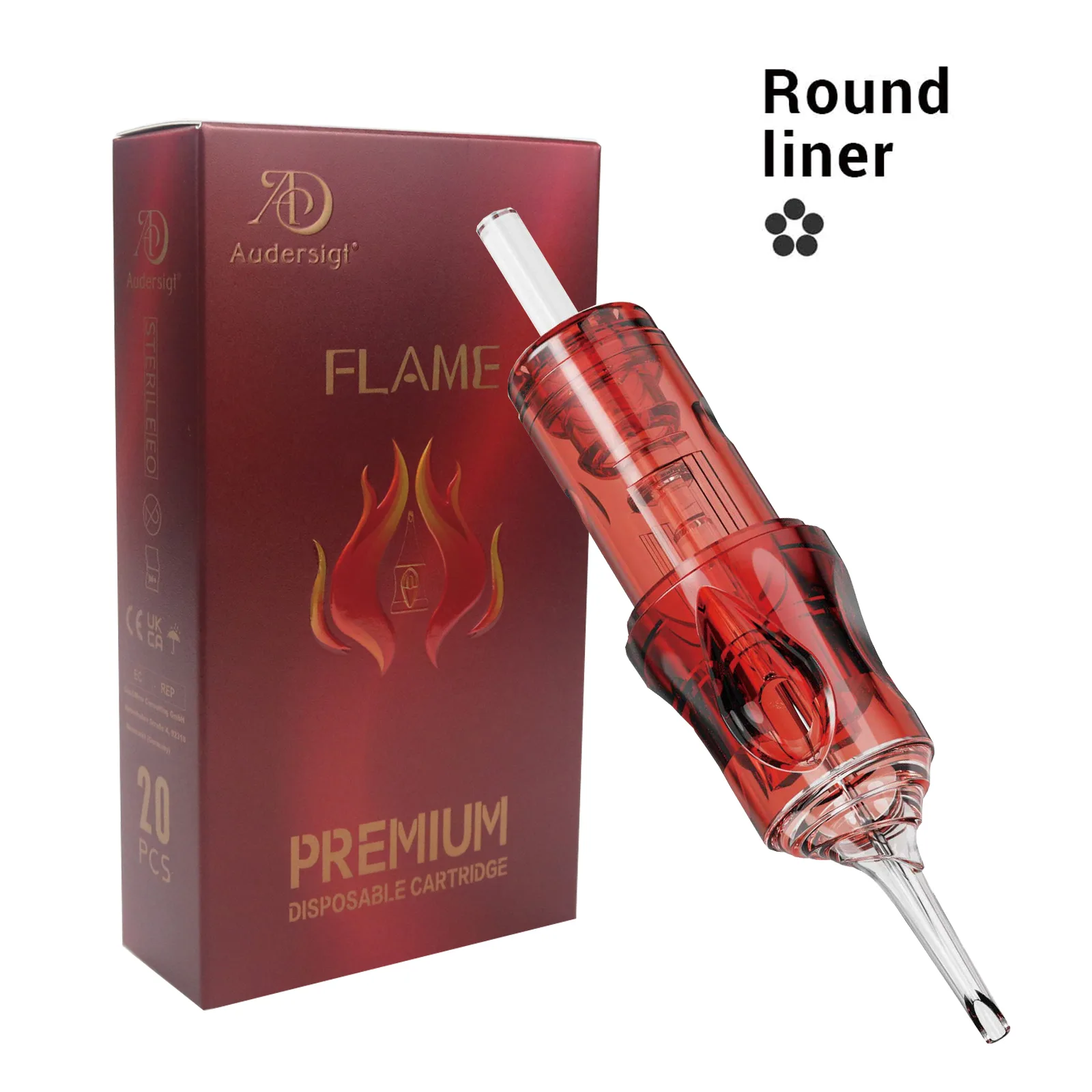Flame Round Liner Tattoo Cartridges - image 2