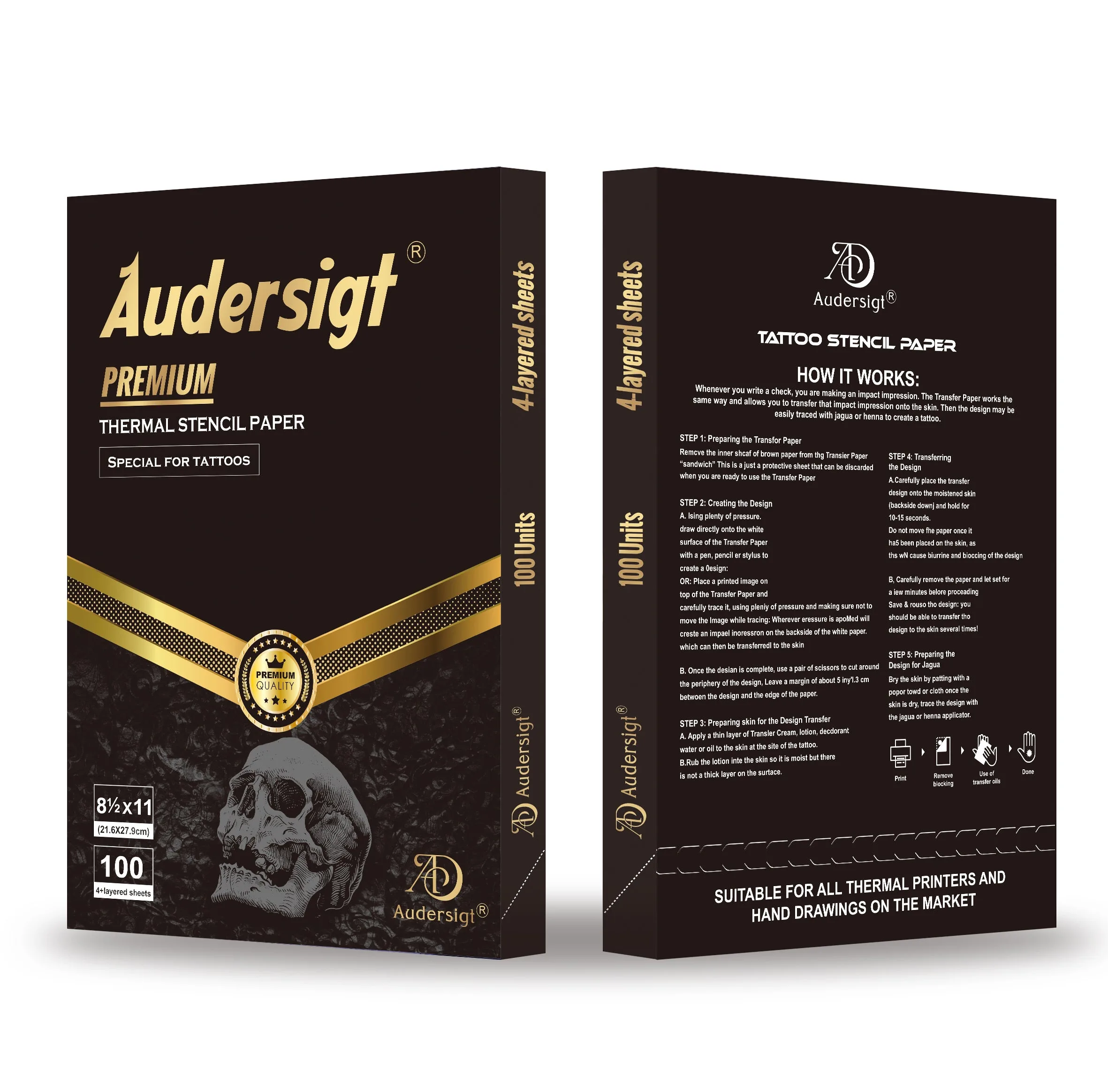 A4 carta transfer per tatuaggio - immagine 4