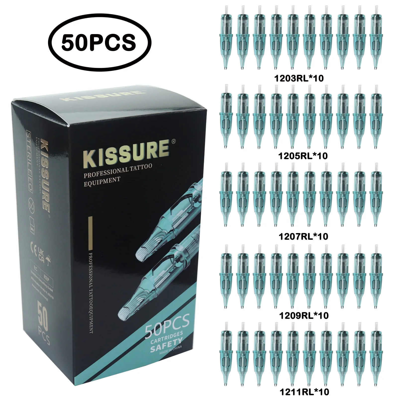 Kissure gemischt Tattoo-Cartridges (50) - Bild 4