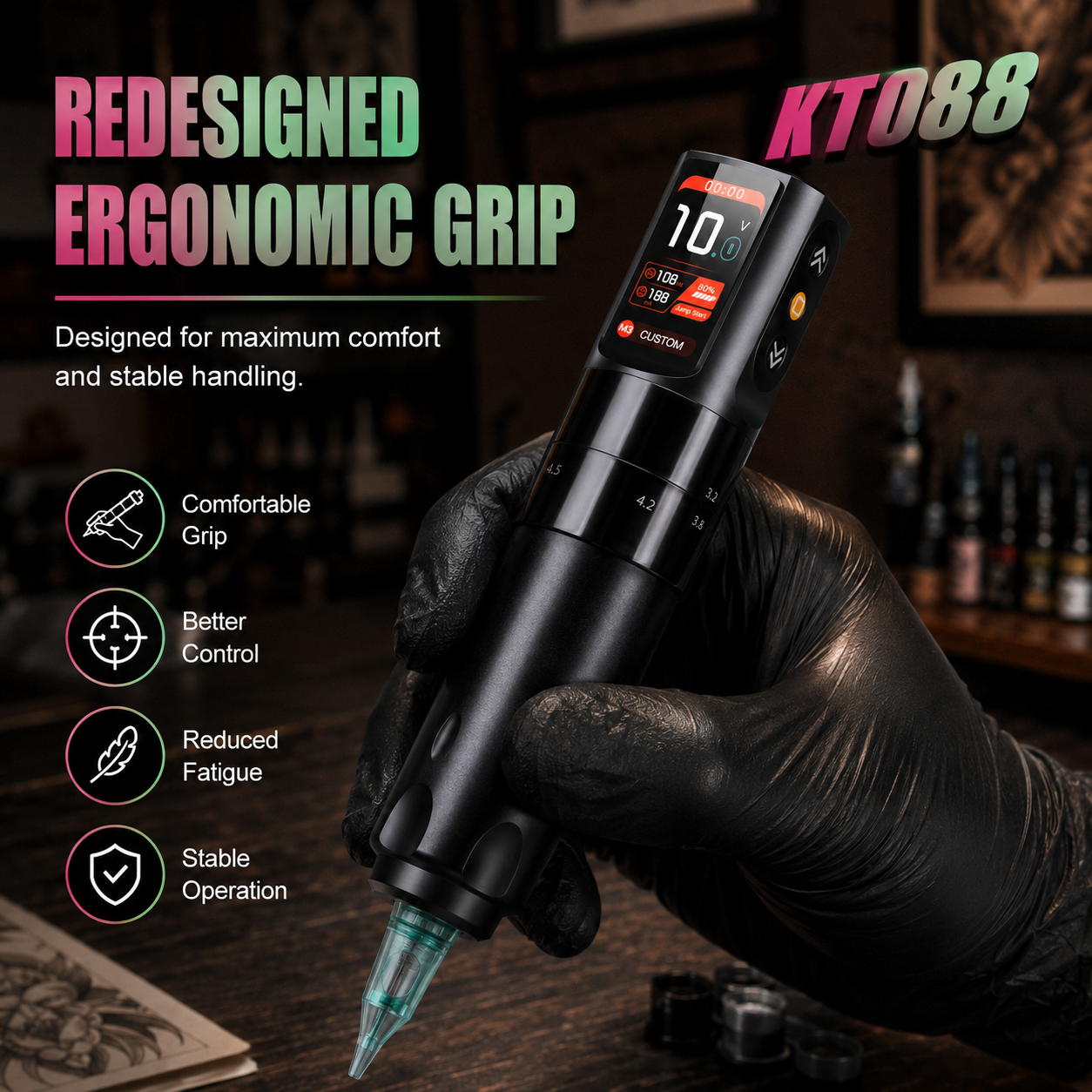 ワイヤレスタトゥーマシン　Wireless Tattoomachine ワイヤレスタトゥーマシン KT088 | Audersigt