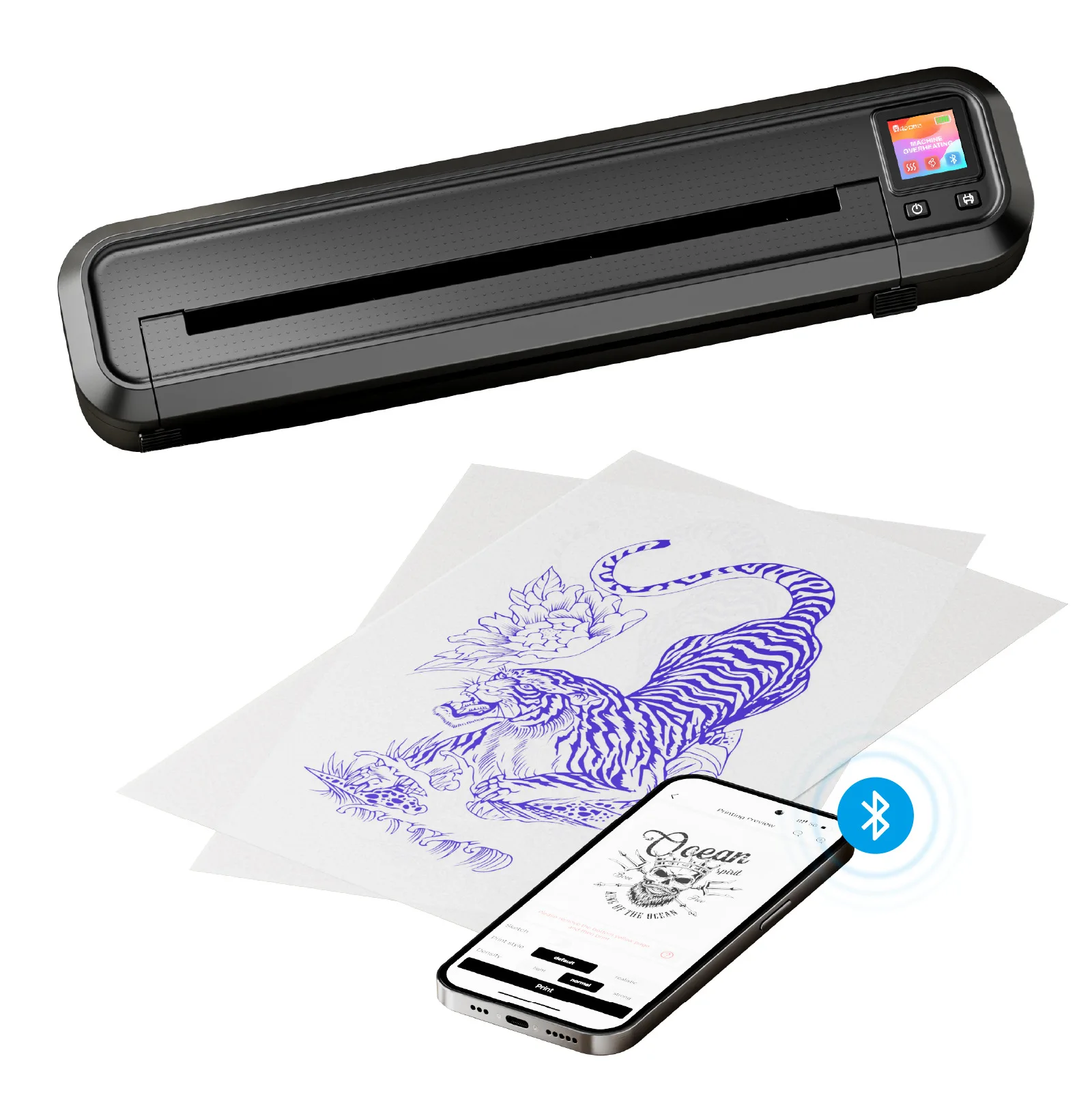 MHT500 طابعة استنسل حرارية للوشم