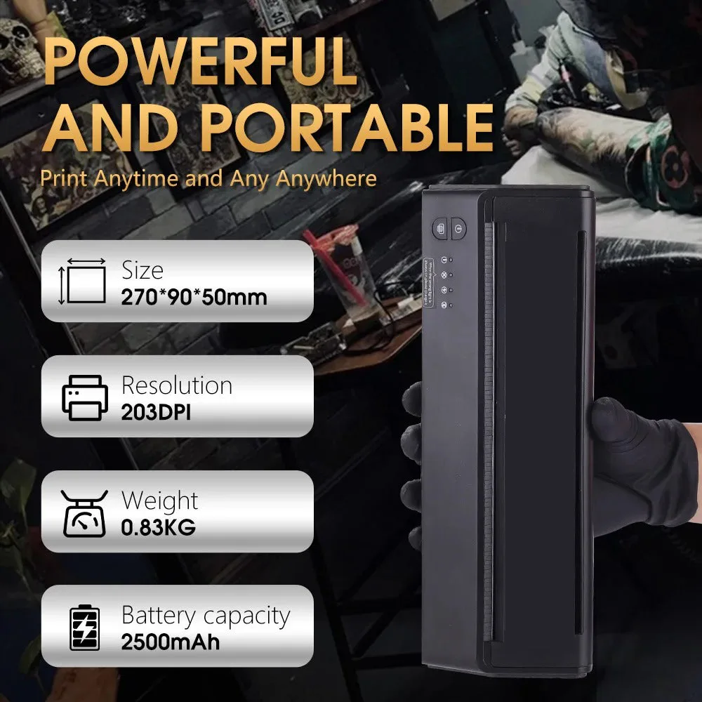 P8008 Mini 便携无线纹身热敏转印打印机 - 图片 5
