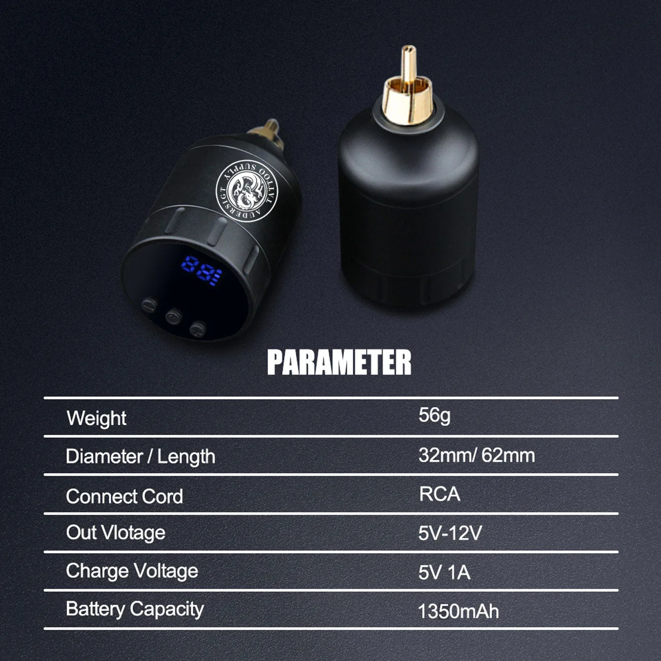 PW001 alimentatore wireless per tatuaggio - immagine 3