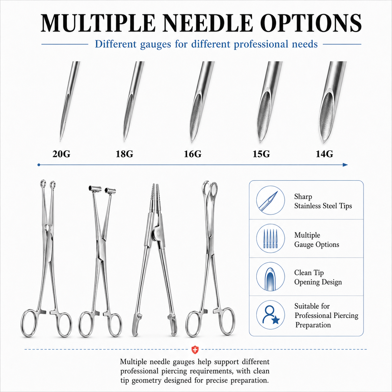 Stainless Steel Piercing Plier PR06 — product in use