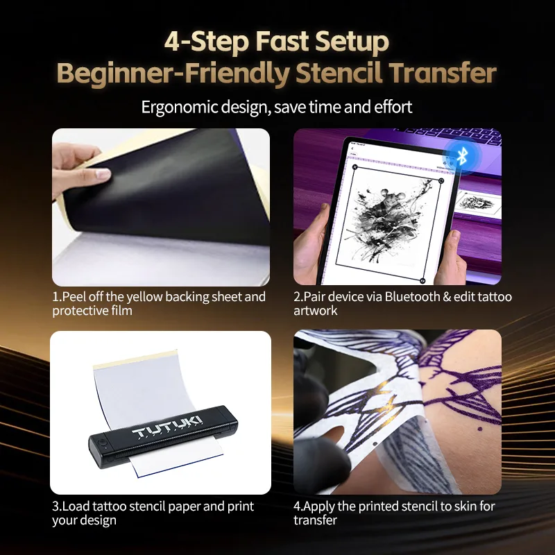 T08F Bluetooth Thermal Tattoo Stencil Printer - image 3