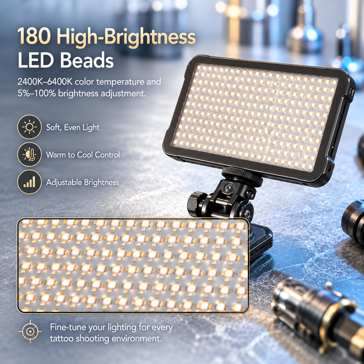 Tattoo Photography Anti-Glare Light Kit - image 8
