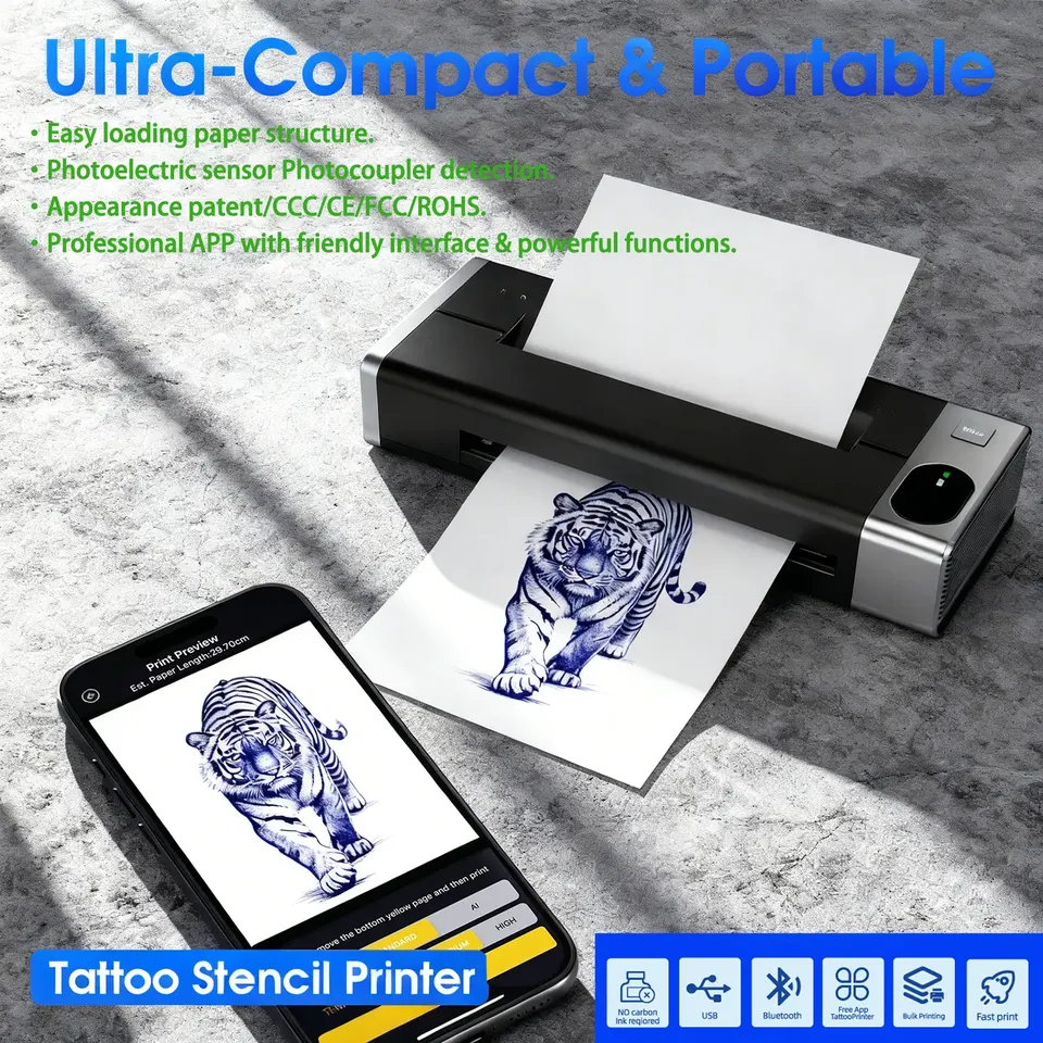 M6 Tattoo-Thermodrucker für Stencils