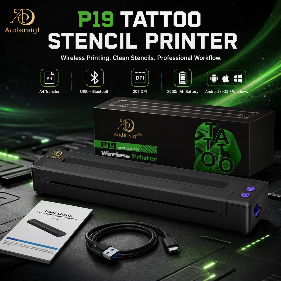 P19 Bluetooth-Tattoo-Stencildrucker