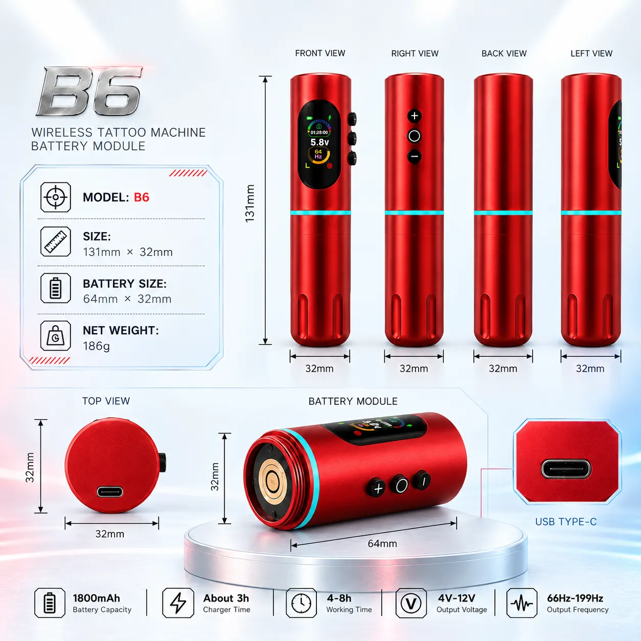 B6 Wireless Tattoo Pen - image 11