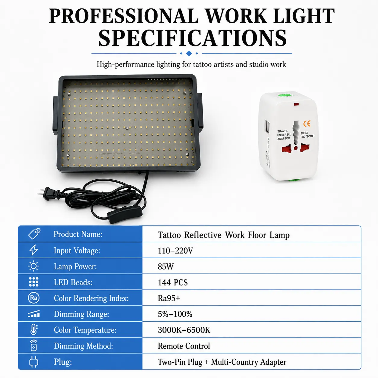 AC062 Tattoo Floor Light & CPL Kit · 85 W - image 2