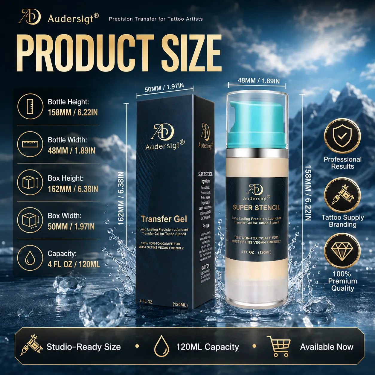 ژل انتقال طرح تاتو · 120 ml — تصویر 6