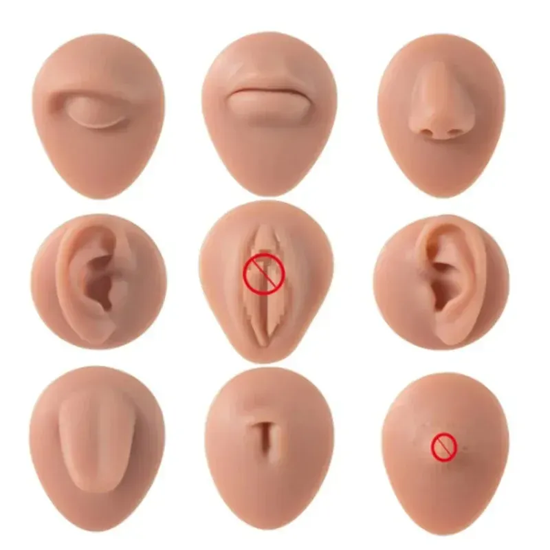 Silikonowe modele do ćwiczenia piercingu · 2 szt. — zdjęcie 4